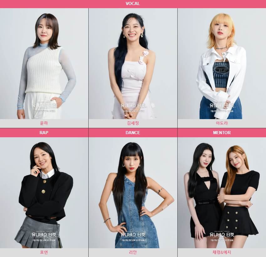 유니버스 티켓 심사위원